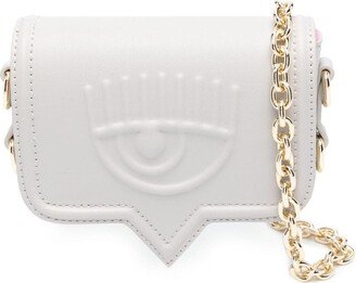 Eyelike embossed-logo belt bag