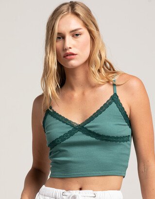 RSQ Womens Lace Trim Cami