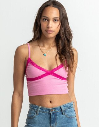 Lace Trim Womens Cami