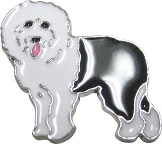 Black & White Toned Sheepdog Dog Magnet