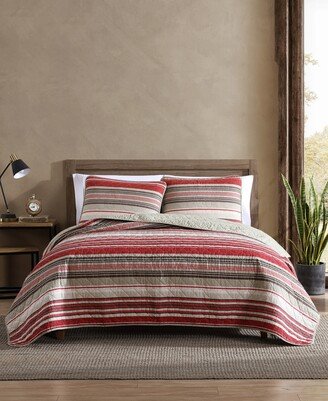 Yakima Valley Stripe Reversible 3 Piece Quilt Set, King