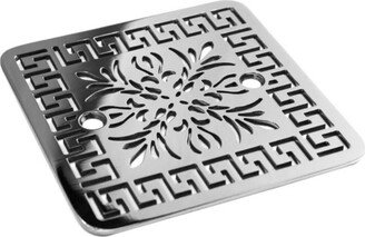 Square Shower Drain Cover, Replacement For Kohler K-9136, Architecture Greek Fret Design