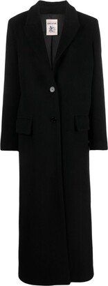 Long-Sleeves Buttoned Long Coat