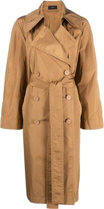 Wide-Sleeve Trench Coat