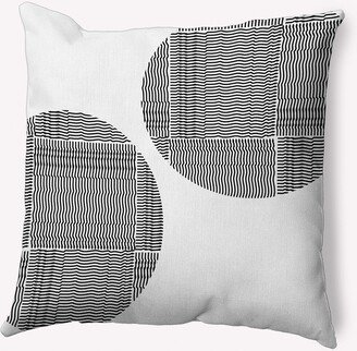 Circles and Squares Polyester Indoor Pillow