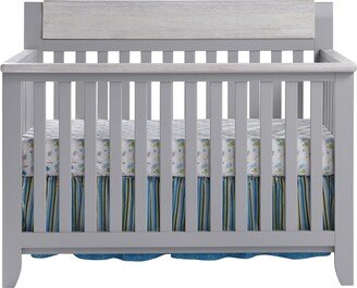 Gray Solid and Manufactured Wood Standard Four In One Convertible Crib - 57