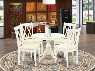 5 Pc Dining Table Set - Kitchen Table with 4 Dining Room Chairs