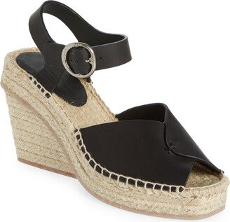 Santiago Espadrille Peep Toe Platform Wedge Sandal