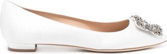 Hangisi satin ballerina shoes