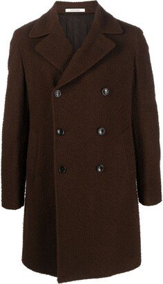 Double-Breasted Virgin Wool Coat-AR