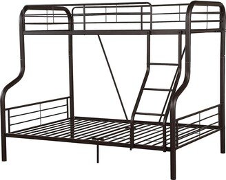 TOSWIN Twin Over Full Bunk Bed, Convertible to 2 Separate Beds