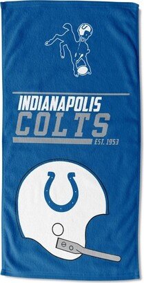 30x60 NFL Indianapolis Colts 40 Yard Dash Legacy Printed Beach Towel