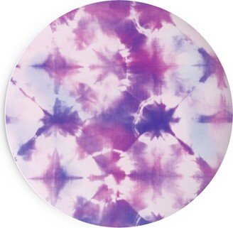 Salad Plates: Tie-Dye - Purple And Pink Salad Plate, Purple