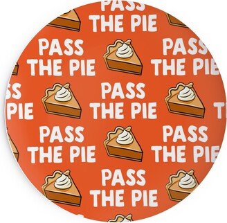 Salad Plates: Pass The Pie - Orange Salad Plate, Orange