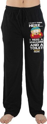 South Park Cartoon Cartman Mens Black Sleep Pajama Pants-X-Small