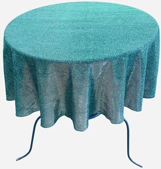 Full Covered Glitter Shimmer Fabric Tablecloth, Good For Small Round Coffee Table Round, Jade