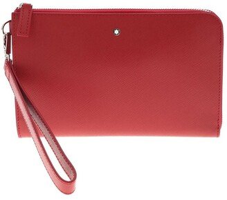 Sartorial Zipped Clutch Bag