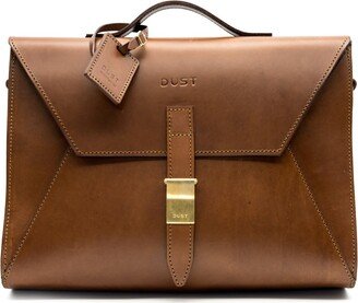 The Dust Company Leather Briefcase Cuoio Brown