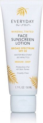 Unsun Cosmetics Mineral Tinted Face Sunscreen Lotion - - SPF 30 - 1.7 fl oz