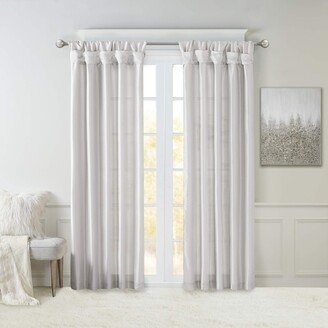 Gracie MIlls Emilia Twist Tab Lined Window Curtain 95 Panel -MP40-6327