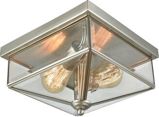 Artistic Home & Lighting Artistic Home Lankford 10'' Wide 2-Light Outdoor Flush Mount