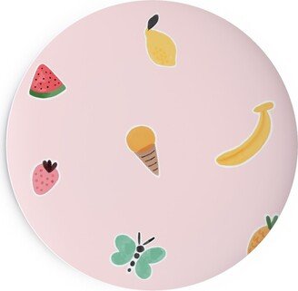 Salad Plates: Freshy Summer - Pink Salad Plate, Pink