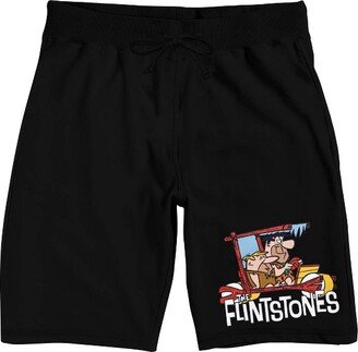 Warner Bros. The Flints Car Men's Black Sleep Pajama Shorts-Large