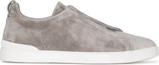 Triple Stitch suede sneakers