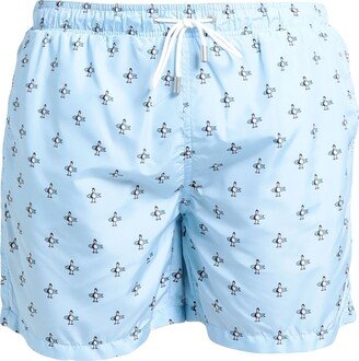 IMPURE Swim Trunks Sky Blue