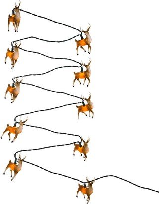 10-Light 4.5-Inch Plastic Deer Light Set