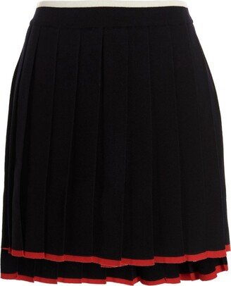 Pleated Mini Skirt-AH