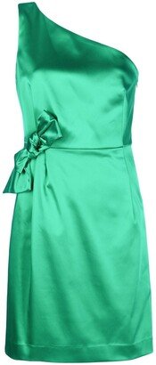 One-Shoulder Satin Dress