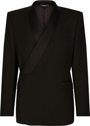 Double-breasted wool Sicilia-fit tuxedo jacket