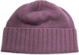 Ribbed Cuff Cashmere Beanie