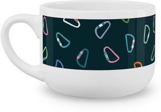 Mugs: Carabiner Rock Climbing - Multi Latte Mug, White, 25Oz, Multicolor