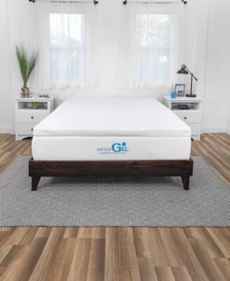 Sensorgel Smart Zone 3 Inch Quilted Memory Foam Mattress Topper