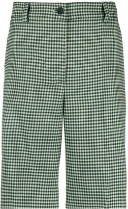 Check-Pattern Bermuda Shorts