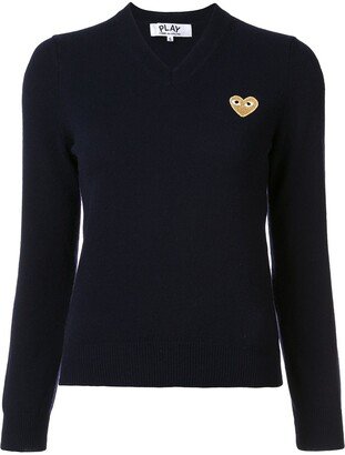 Heart V-Neck Jumper