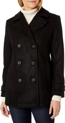 Women's Long-Sleeve Plush Peacoat