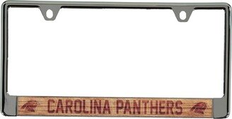 Stockdale Multi Carolina Panthers Wood Design Acrylic License Plate Frame