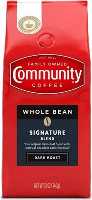 Community Coffee Dark Roast Whole Bean Coffee - 12oz