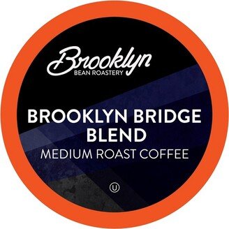 Brooklyn Bean Roastery Brooklyn Beans Brooklyn Bridge Blend Coffee Pods, Keurig compatible, Brooklyn Bridge,40 count