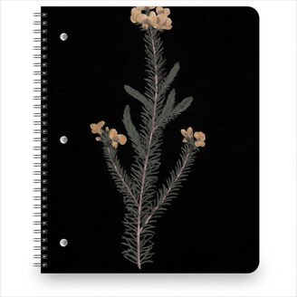 Notebooks: Midnight Botanical - Black And Green Notebook, 8.5X11, Black