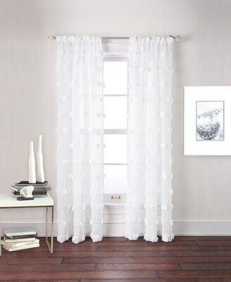 Snowball 50 x 96 Poletop Curtain Panel Set