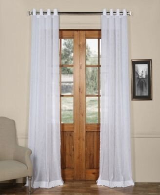 Exclusive Fabrics Furnishings Grommet Sheer Curtain Panels