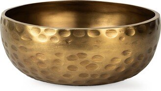 Karmel Gold Hammered Aluminum Bowl