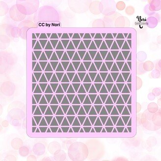 Triangles Background Pattern Stencil - Cookie Cutters By Nori Cns000