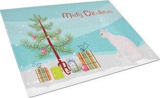 CK4756LCB Burmilla No.2 Cat Merry Christmas Glass Cutting Board