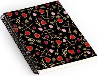 Lisa Argyropoulos Cupid Love on Black Spiral Notebook