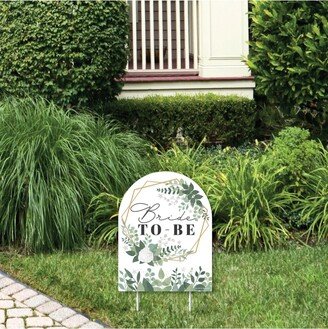 Big Dot Of Happiness Boho Botanical Bride Lawn Sign Bridal Shower & Wedding Party Yard Sign - 1 Pc